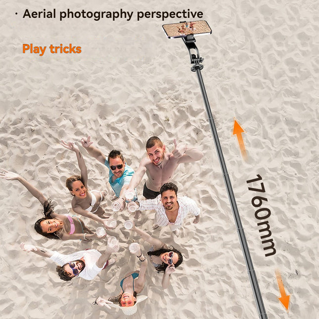 Selfie Stick Tripod With Fill Light, Extendable Phone Stand With