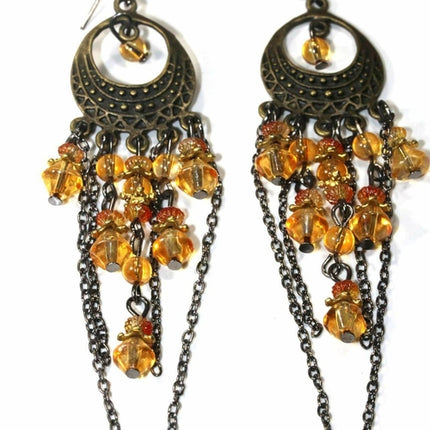 Gypsy Style Chandelier Earrings