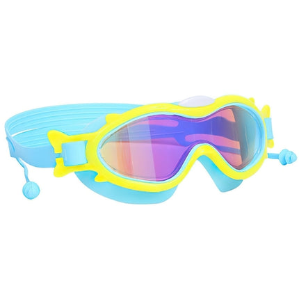 3 Colors Option - 1Pc Kids Swim Goggles With Ear Plugs UV Protection