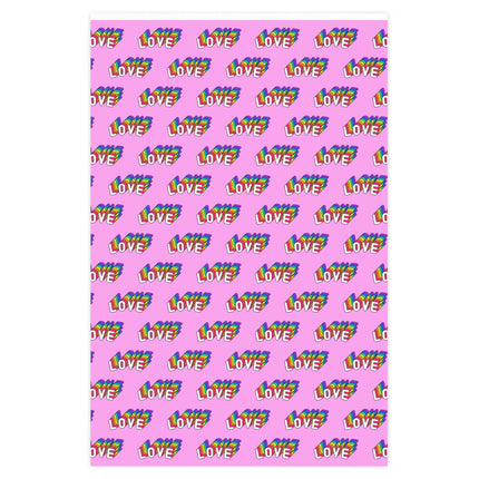 Love Rainbow Wrapping Paper