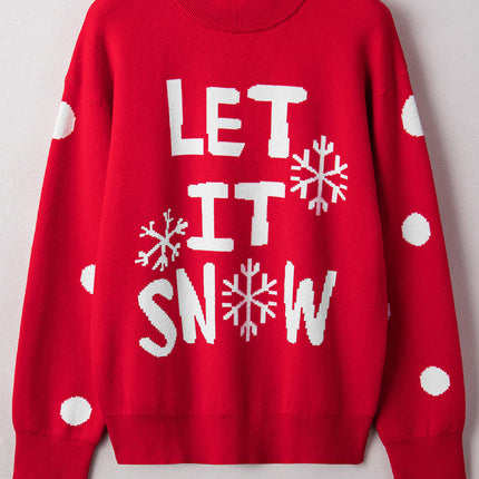 LET IT SNOW Christmas Holiday Sweater