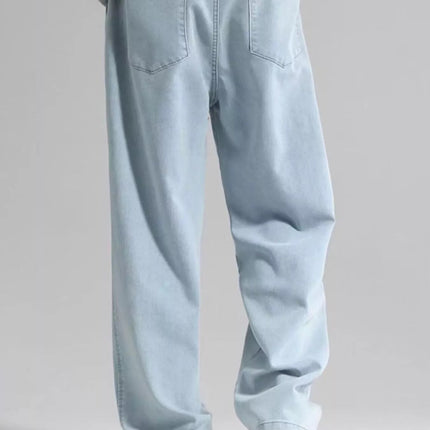 Men's Plus Size Loose Fit Drawstring Jeans