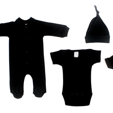 Black 6 Piece Layette Set