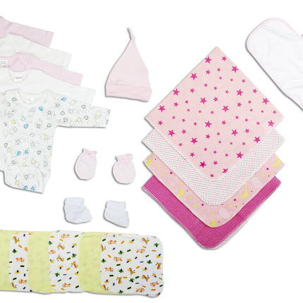 Newborn Baby Girls 17 Pc Layette Baby Shower Gift