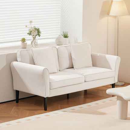 Loveseat Sofa, 69-Inch Small Sofa Couch For Living Room, Velvet Fabric