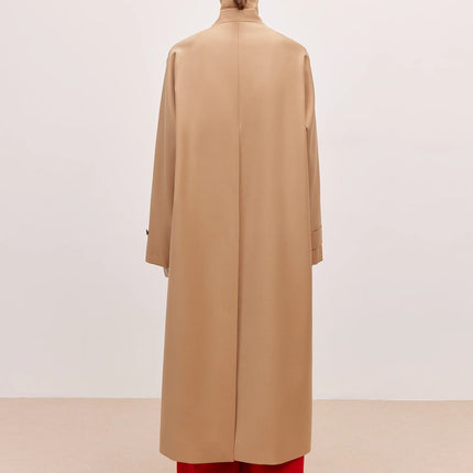 Women's Trench Coat Mid-Length British Wool Blend Petite-Friendly