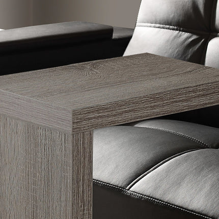 11.5" x 18" x 24" White Hollow Core Particle Board  Accent Table