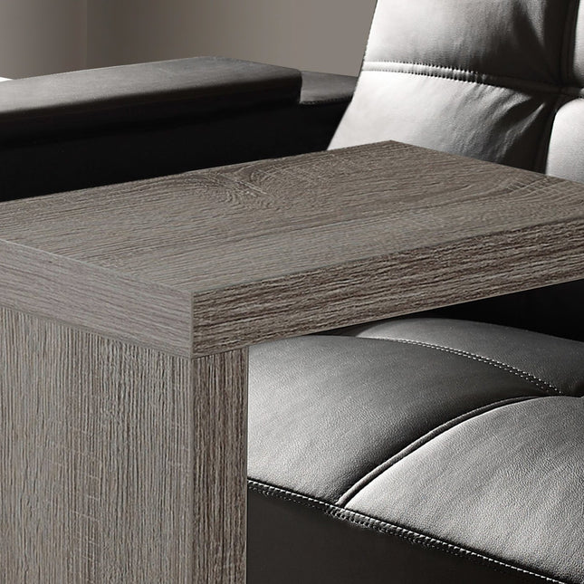 11.5" x 18" x 24" White Hollow Core Particle Board  Accent Table