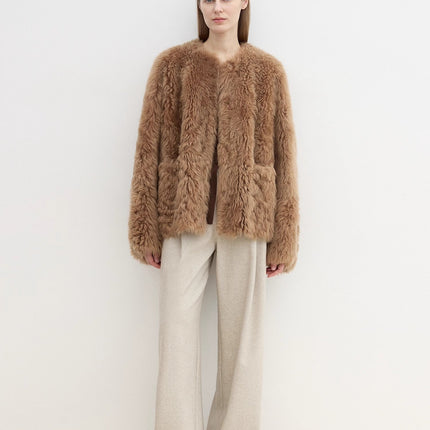 "Leisure Moments" classic low-waisted loose casual straight pants