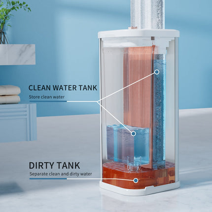 Separates Dirty Water Mop, Flat Mop And Bucket For Home With  Extra