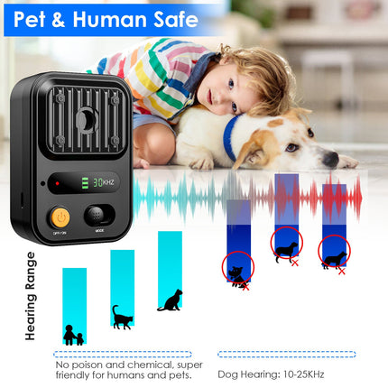 Black-Green Color Options -- 1Pc Ultrasonic Anti-Barking Device