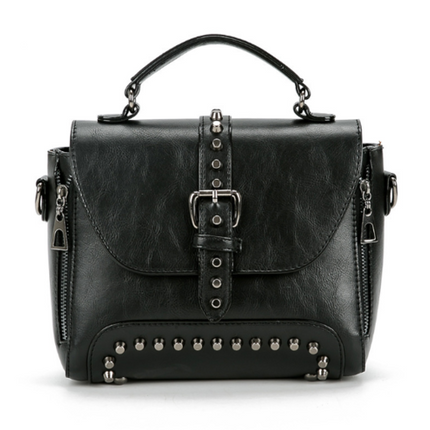 Vintage Leather Crossbody Messenger Bag For Women