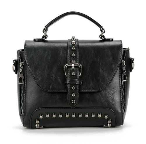 Vintage Leather Crossbody Messenger Bag For Women