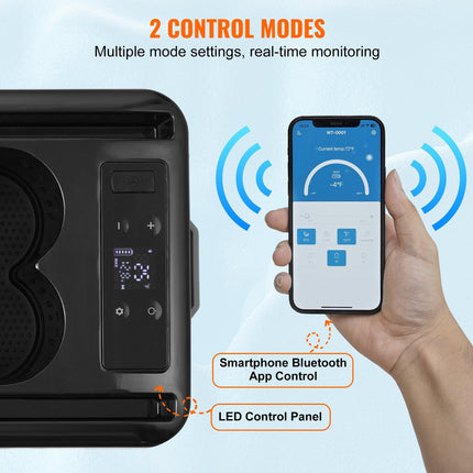 Portable Car Refrigerator Freezer Compressor 15 L Single Zone For Car