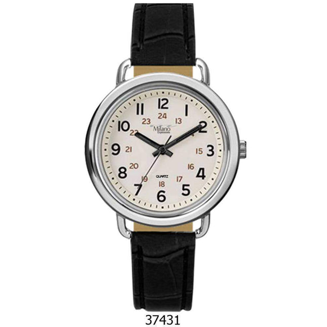 3743 - Faux Leather Band Watch