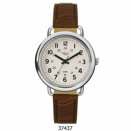 3743 - Faux Leather Band Watch