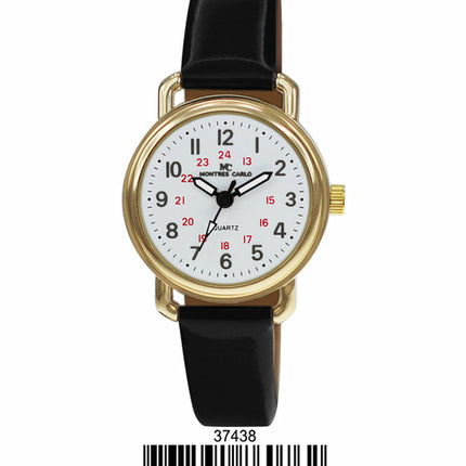 3743 - Faux Leather Band Watch