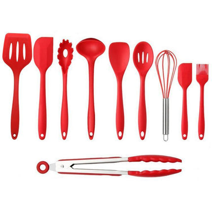 High Quality 10 Pieces Silica Gel Cooking Scoop