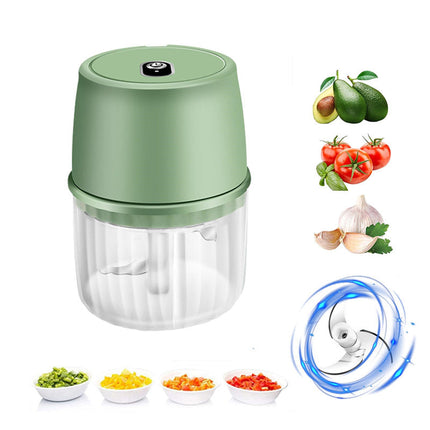 USB Rechargeable Electric Garlic Press Portable Wireless Food Chopper