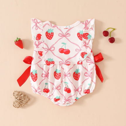 FruityNest™ – Baby Summer Romper with Short Sleeves