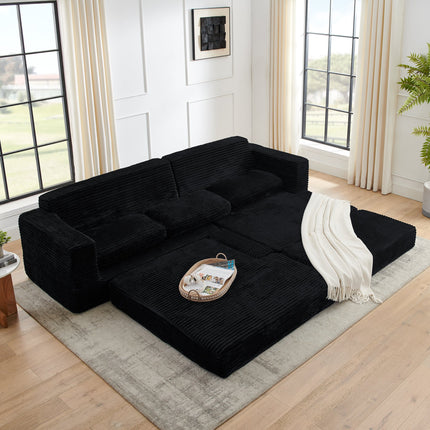 Right Sofa Seat,L Shape Modular Sectional Sofa, Compressed Sectional