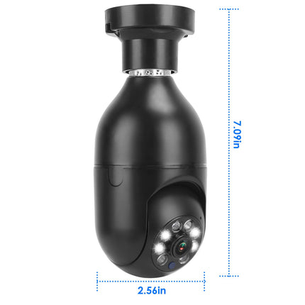 1Pc E27 WiFi Bulb Camera 1080P FHD WiFi IP Pan Tilt Security