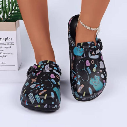 Nurses Shoes Platform EVA Clogs Mules - Lightweight Women Girls Slides
