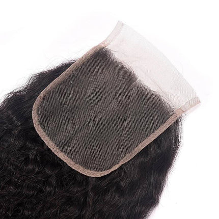 BeuMax 10A Grade 3/4 Afro Kinky Curly Bundles with 4x4 Closure