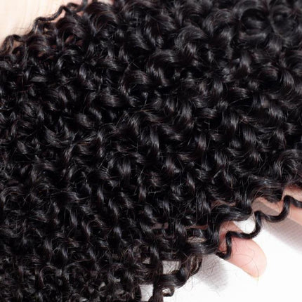 BeuMax 10A Grade 3/4 Kinky Curl bundles with 13x4 Frontal