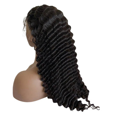 13x4 HD Transparent Lace Frontal Loose Deep Wave Human Hair Wigs 200%
