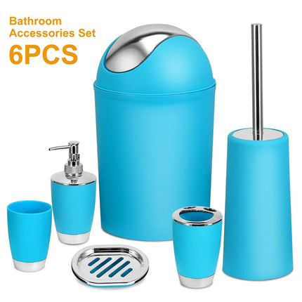 Bathroom Accessories Set 6 Pcs Bathroom Set Ensemble Complete Soap