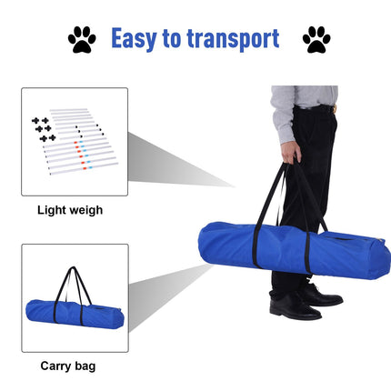 Sturdy Dog Weaves Poles Pet Speed and Agility Equipment Dogs Obstacle