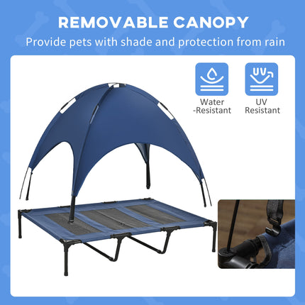 48" x 36" Elevated Portable Dog Cot Cooling Pet Bed with UV Protection