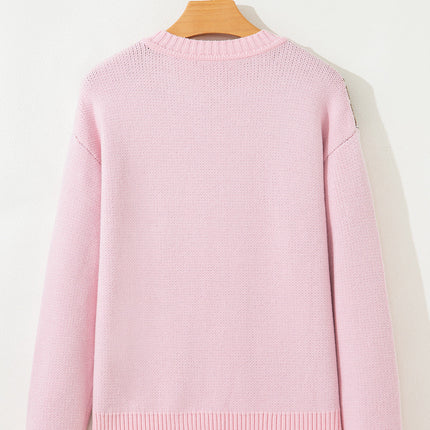 Christmas Ginger Bread Man Round Neck Sweater