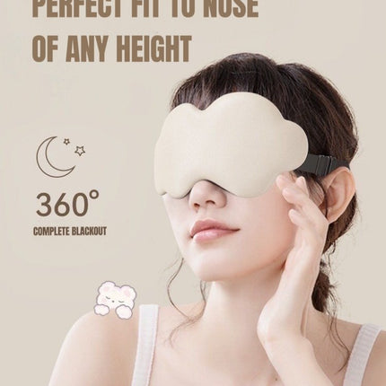 3D Contoured Puffy Cute Could Sleep Eye Mask - Ultra Lightproof and