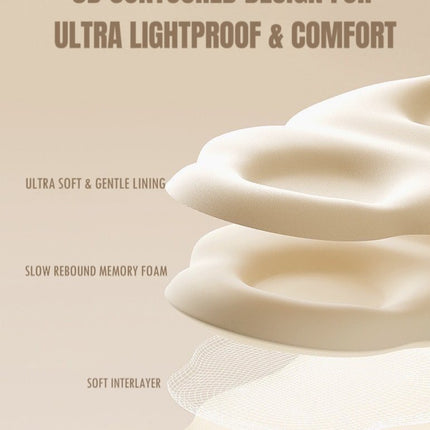 3D Contoured Puffy Cute Could Sleep Eye Mask - Ultra Lightproof and