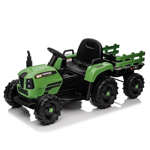 Ride On Tractor With Trailer,24V 400W Powered Electric Tractor Toy W