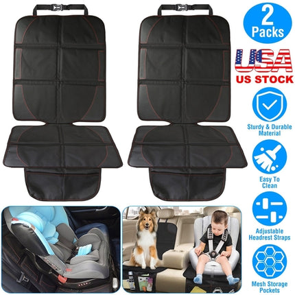 2 Packs Car Seat Protector Cushion Mat Pad With Thick Padding