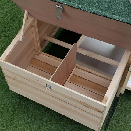 Wooden Chicken Coop With Nesting Box, Cute Outdoor Hen House With