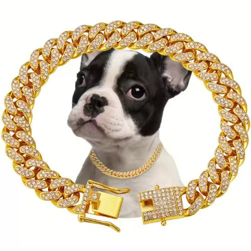 US LOCAL STOCK Hiphoppet Beautiful Hot Sale Luxury Alloy Dog Chain