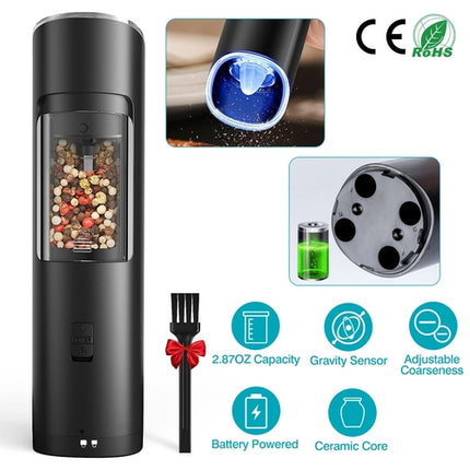 Electric Salt And Pepper Grinder Automatic Gravity Sensor Battery