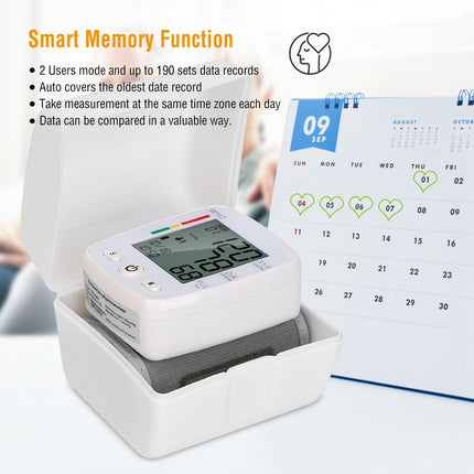 1Pc Blood Pressure Monitor Wrist Digital High Blood Pressure Cuff