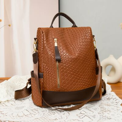 Stylish PU Leather Backpack for Everyday Adventures