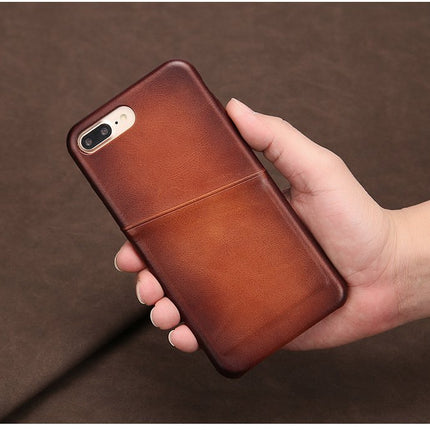 Antique Lamb Leather iPhone Card Case