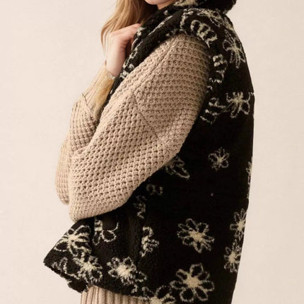 Zip Up Vest Coat with Pockets