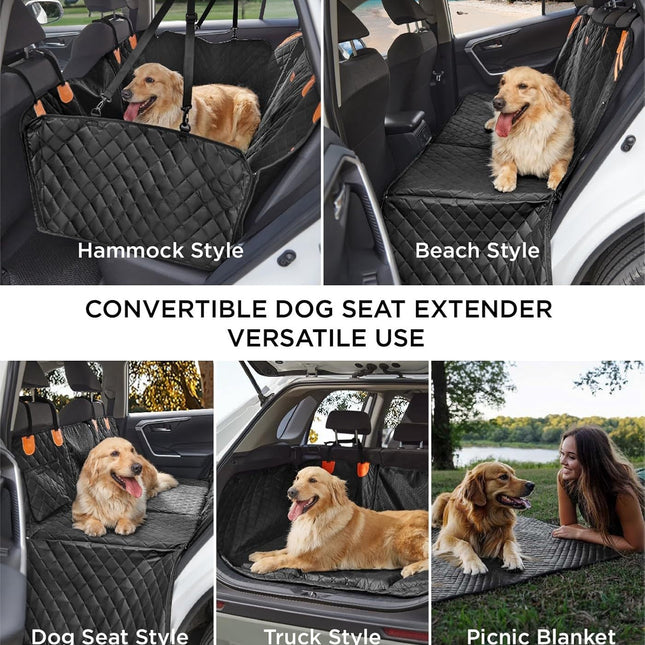 Made4Pets Pet Dog Car Back Seat Cover Back Seat Extension Pad Can Bear