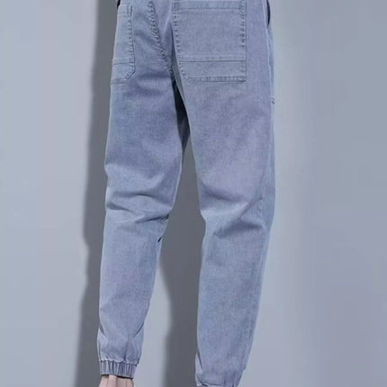 Men's Full Size Casual Loose Fit Denim Joggers Plus Size