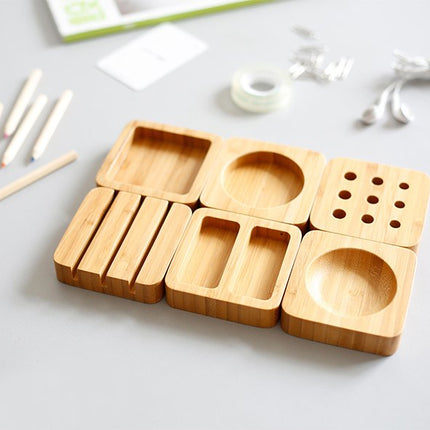Bamboo Desktop Organizer Blocks