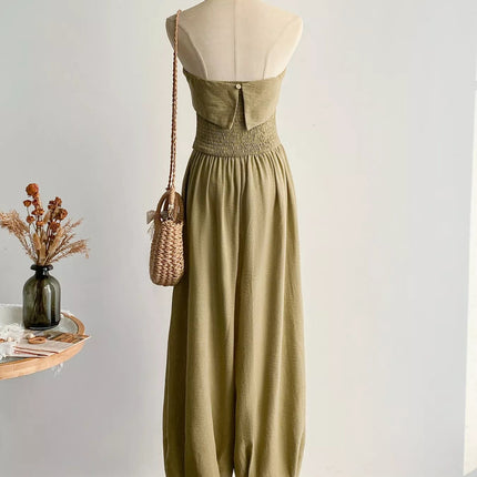 Wide Leg Tube Jumpsuit