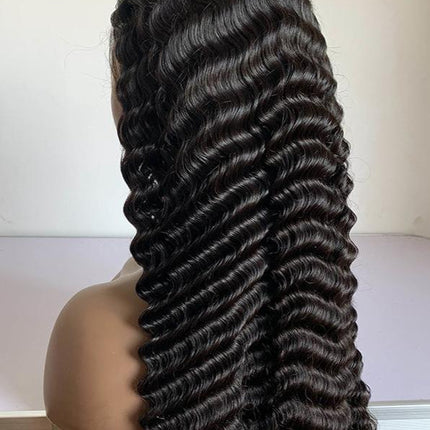 Loose Deep Wave 13x6 Transparent Lace Frontal Brazilian Human Hair Wig